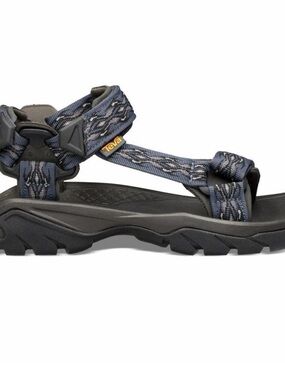 Teva Blue and Black Patterned Strap Sport Sandal